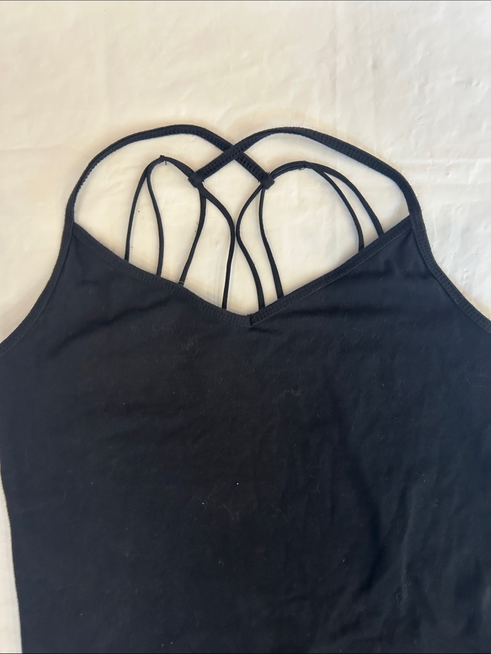 Aeropostale Black Strappy Camisole with Decorative Back - Picture 2 of 7